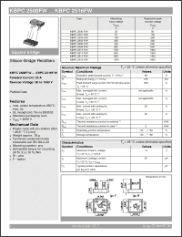 Click here to download KBPC2501F/W Datasheet