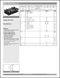 Click here to download MSKB250/220-1.5 Datasheet