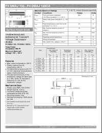 Click here to download P4SMAJ160 Datasheet