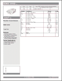 Click here to download SEMiX191KD Datasheet