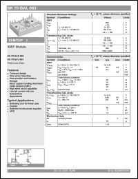 Click here to download SK70GAL063 Datasheet
