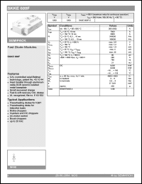 Click here to download SKKE600F Datasheet