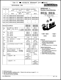 Click here to download SKKD201/08 Datasheet