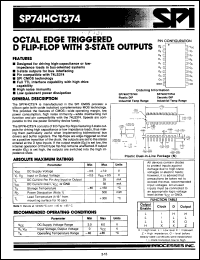 Click here to download SP74HCT374N Datasheet