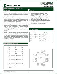 Click here to download SK100E116 Datasheet