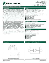 Click here to download uClamp0501H Datasheet