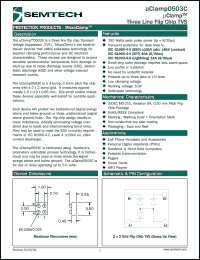 Click here to download uClamp0503C Datasheet