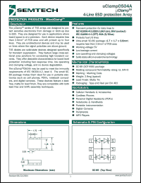 Click here to download UCLAMP0504A.TCT Datasheet