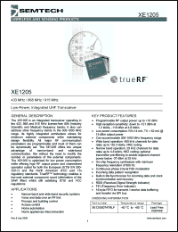 Click here to download XE1205 Datasheet