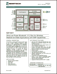 Click here to download SX1441IO77TRLF Datasheet