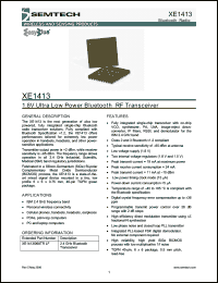 Click here to download XE1413 Datasheet