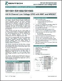 Click here to download SX1501I088TRT Datasheet