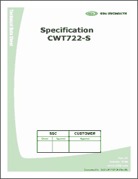 Click here to download CWT722-S Datasheet