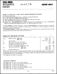 Click here to download HCF40257BE Datasheet