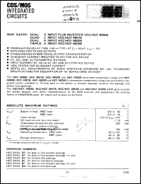 Click here to download HCF4001BM Datasheet