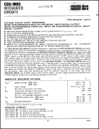 Click here to download HCF4021BE Datasheet