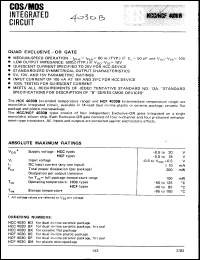 Click here to download HCF4030BE Datasheet