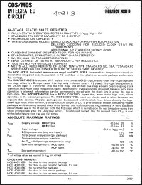 Click here to download HCF4031BE Datasheet