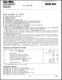 Click here to download HCF4042BF Datasheet