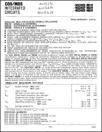 Click here to download HCF4053BM Datasheet