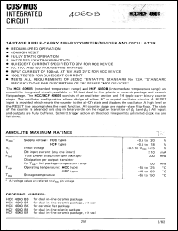 Click here to download HCF4060BE Datasheet