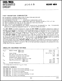 Click here to download HCF4063BE Datasheet