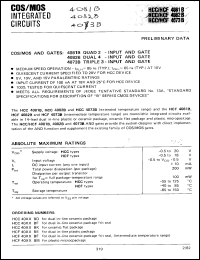 Click here to download HCF4082BM Datasheet