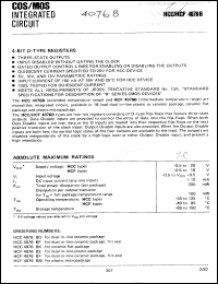 Click here to download HCF4076BF Datasheet