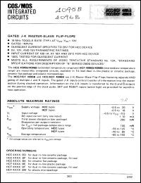 Click here to download HCF4095BE Datasheet