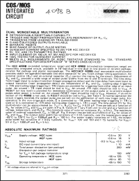 Click here to download HCF4098BE Datasheet