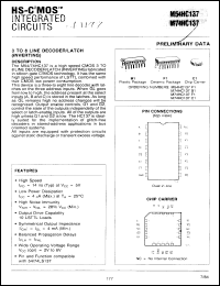 Click here to download M74HC137F1 Datasheet