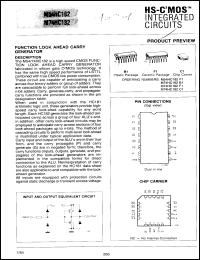 Click here to download M74HC182B1 Datasheet