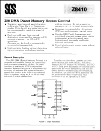 Click here to download Z8410B6 Datasheet