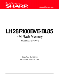Click here to download LH28F400BVE-BL85 Datasheet