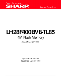 Click here to download LH28F400BVE-TL85 Datasheet
