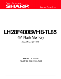 Click here to download LH28F400BVHE-TL85 Datasheet