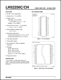 Click here to download LH52256CH-70LL Datasheet