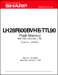 Click here to download LH28F800BVHE-TTL90 Datasheet