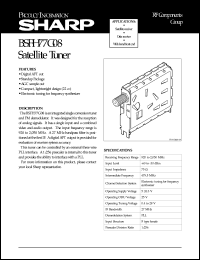 Click here to download BSFH77G08 Datasheet