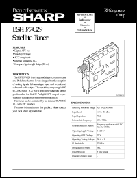 Click here to download BSFH77G29 Datasheet