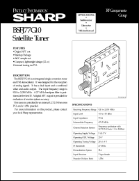 Click here to download BSFJ77G10 Datasheet