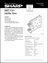 Click here to download BSFJ77G19 Datasheet