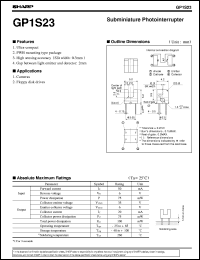 Click here to download GP1S23 Datasheet