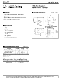 Click here to download GP1U571X Datasheet