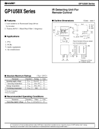 Click here to download GP1U580X Datasheet