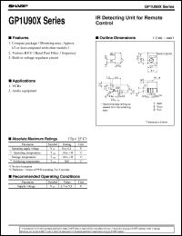 Click here to download GP1U902X Datasheet