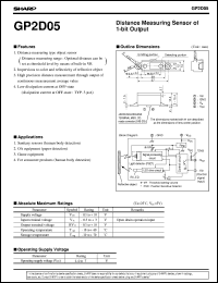 Click here to download GP2D05 Datasheet