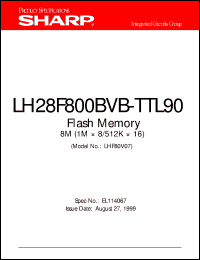 Click here to download LH28F800BVB-TTL90 Datasheet