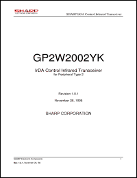 Click here to download GP2W2002YK Datasheet