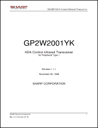 Click here to download GP2W2001YK Datasheet